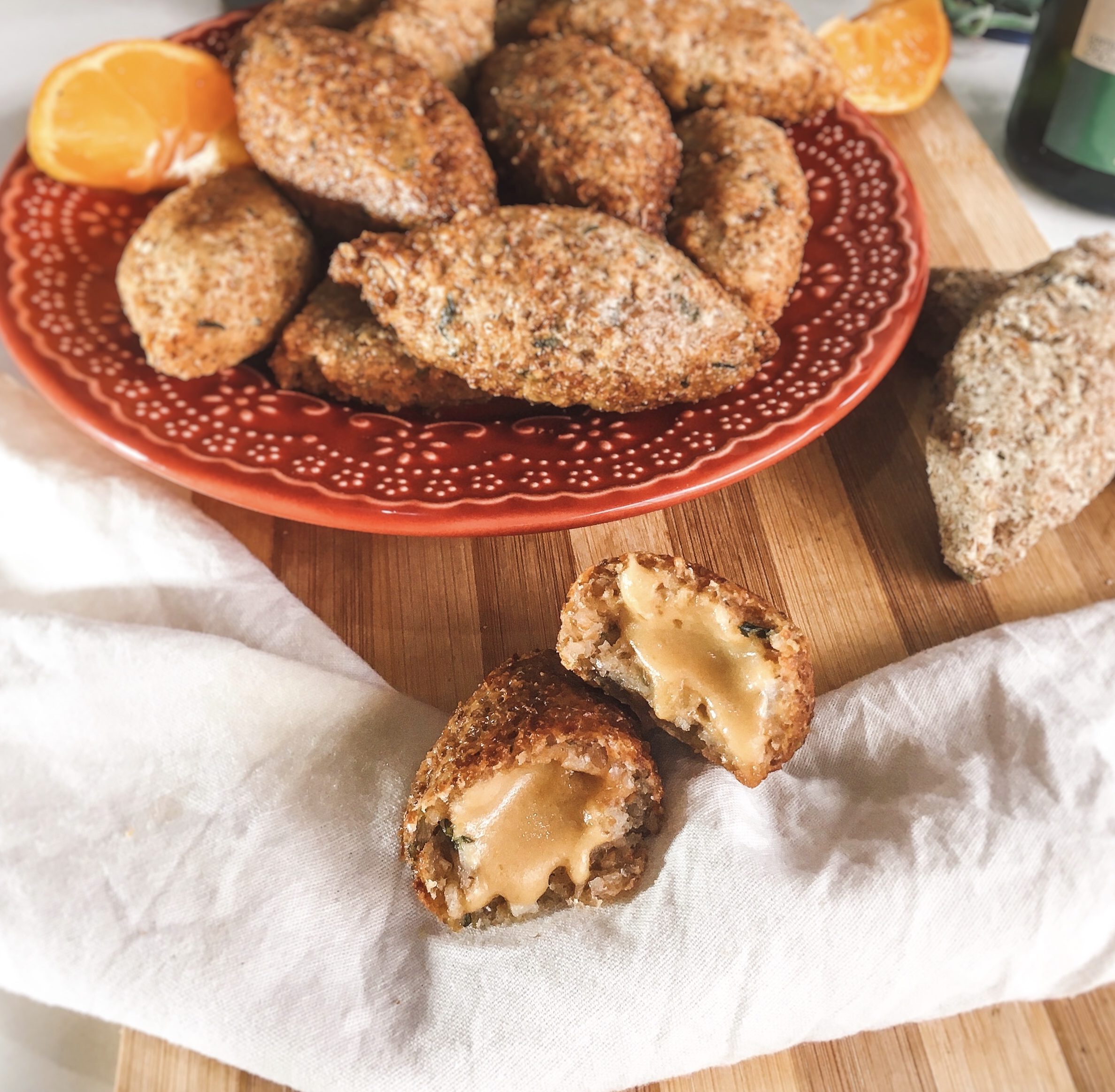 QUIBE VEGANO COM QUEIJO DE AMENDOIM